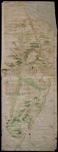 ニューオランダの地図 作： Cornelis Hendricx
